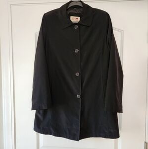 WOMEN'S NUAGE BLACK BUTTON FRONT LINED JACKET SIZE MEDIUM